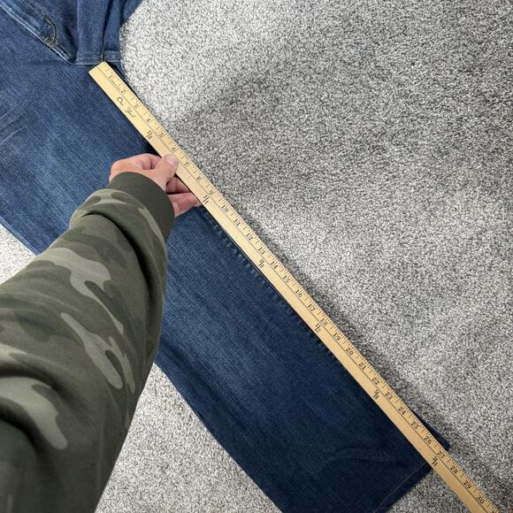 Gap Jeans Womens 8L Blue Essential Fit Dark Wash Stretch Straight Leg Mid Rise - Picture 4 of 14